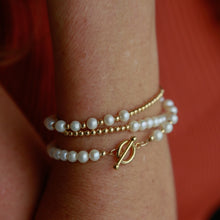 Load image into Gallery viewer, "KAMALA" PEARL WRAP BRACELET