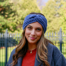 Load image into Gallery viewer, "LAZULI" TWIST KNOT CROCHET HEADBAND