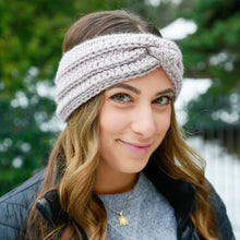 Load image into Gallery viewer, "BIRCH" TWIST KNOT CROCHET HEADBAND