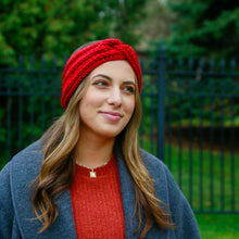 Load image into Gallery viewer, "CARMENÈRE" TWIST KNOT CROCHET HEADBAND