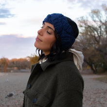 Load image into Gallery viewer, "DENIM" BRAIDED CROCHET HEADBAND