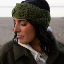 Load image into Gallery viewer, "OLIVE" BRAIDED CROCHET HEADBAND