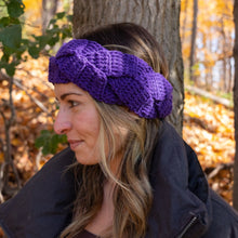 Load image into Gallery viewer, "LAVENDER" BRAIDED CROCHET HEADBAND