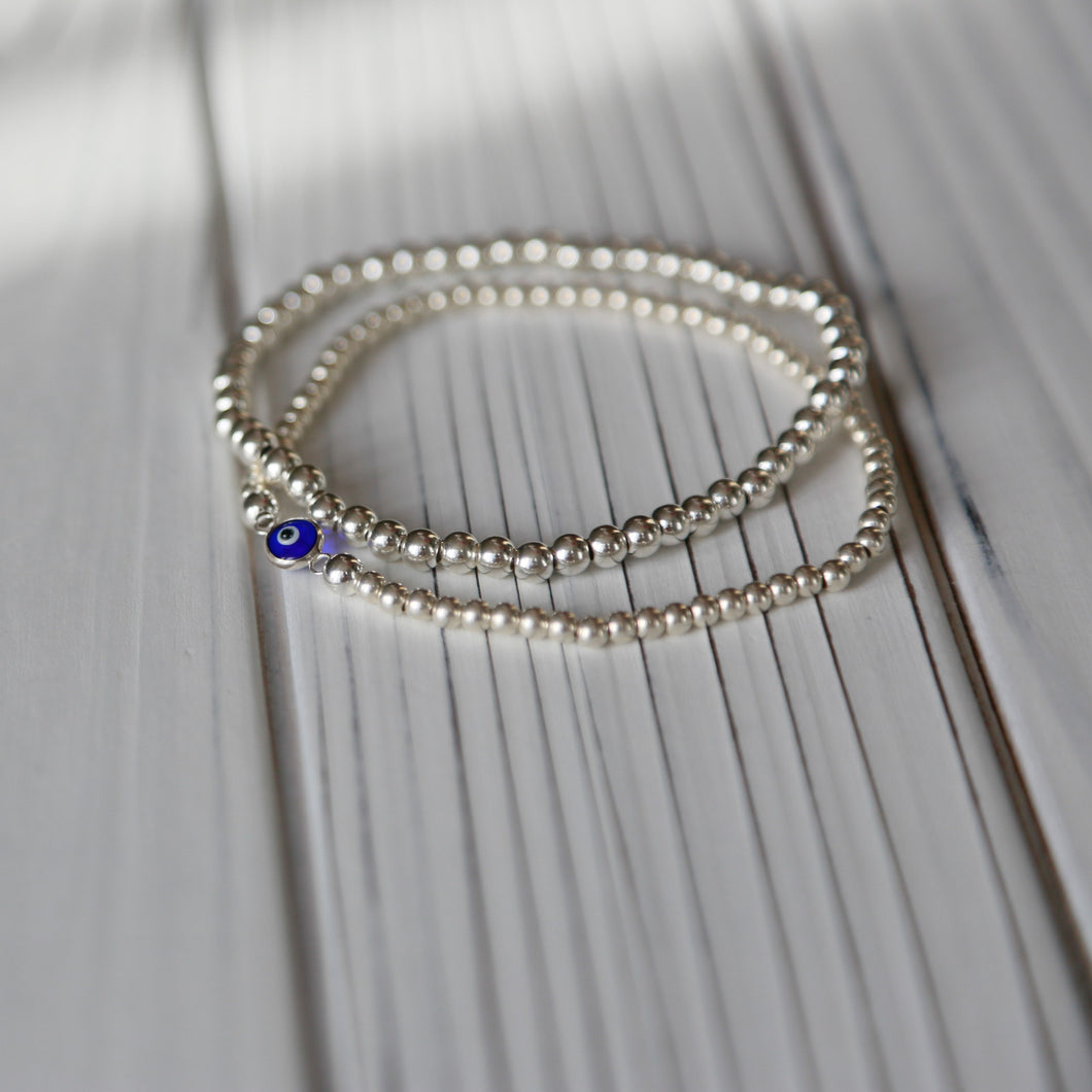 3MM EVIL EYE STACK