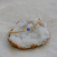 Load image into Gallery viewer, 14K GOLD EVIL EYE BRACELET
