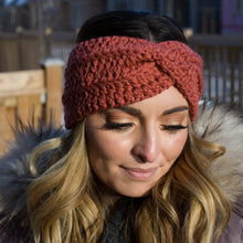 Load image into Gallery viewer, &quot;TERRA&quot; TWIST KNOT CROCHET HEADBAND
