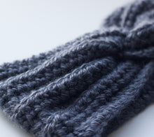 Load image into Gallery viewer, &quot;STORM&quot; TWIST KNOT CROCHET HEADBAND
