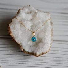 Load image into Gallery viewer, 10K GOLD EVIL EYE NECKLACE
