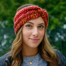 Load image into Gallery viewer, &quot;AUTUMN&quot; TWIST KNOT CROCHET HEADBAND
