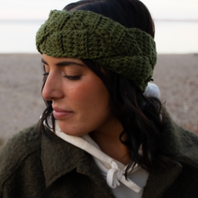 Load image into Gallery viewer, &quot;OLIVE&quot; BRAIDED CROCHET HEADBAND
